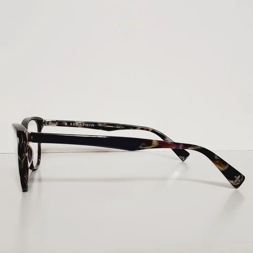Womens Seraphin Tamarac Cat Eyeglasses Frames And Case 53-14-140 Green Plumage 3