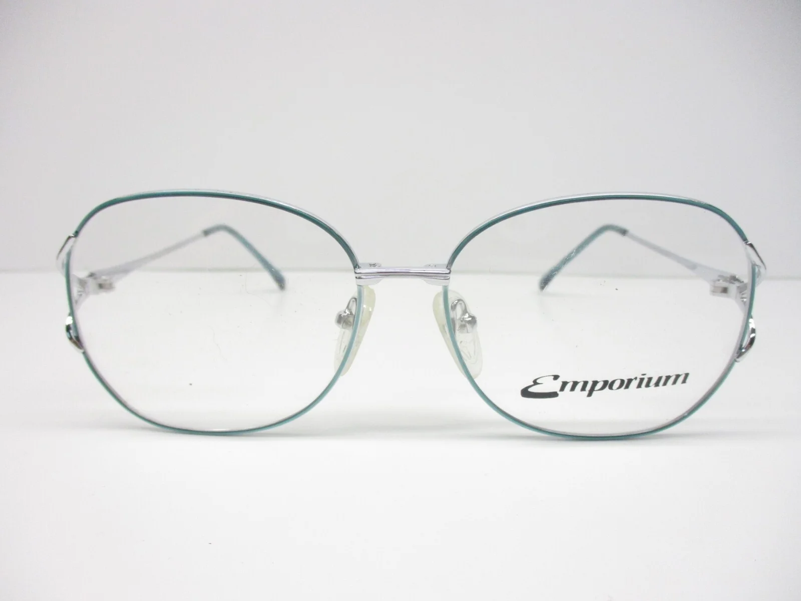 Womens Vintage Eyeglasses Liberty Emporium LE 114 Pale Blue Silver Italy NOS 55 2