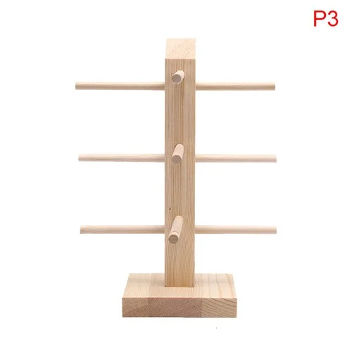Wood Sunglasses Eyeglass Rack Glasses Display Stand Holder Organizer Tray Frame- 4