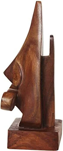 Wooden Eyeglass Spectacle Holder Handmade Mustache Display Stand for Office Desk 3