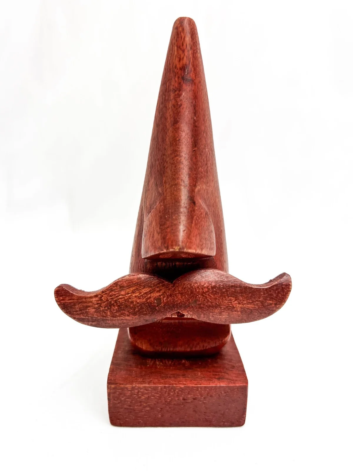 Wooden Eyeglasses Spectacle Holder, Nose Shaped Stand Mustache - FREE SHIPPING 2
