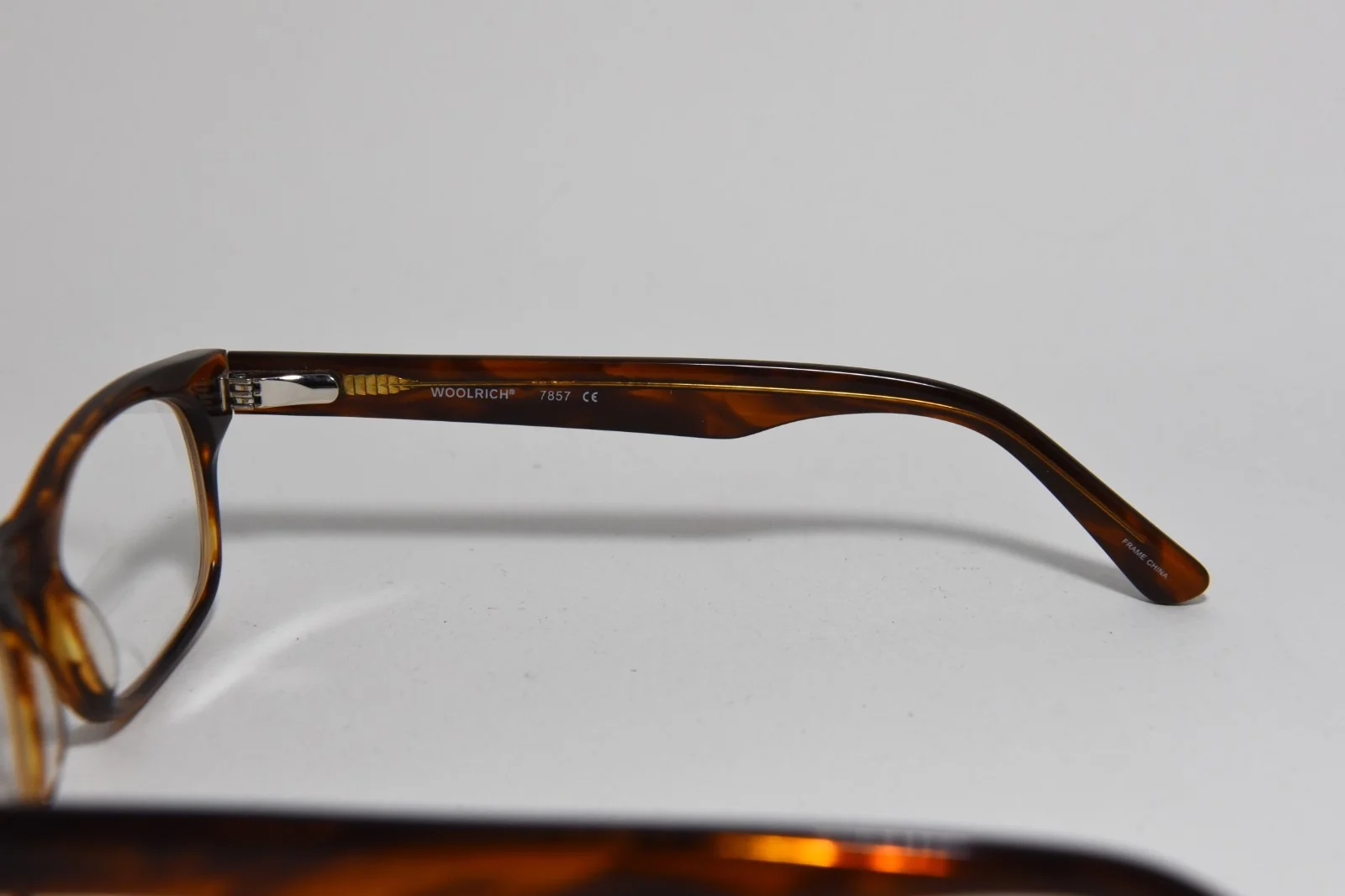 WOOLRICH 7857 RECTANGULAR ACETATE EYEGLASS FRAMES BROWN 53-18-145 NEW* 4