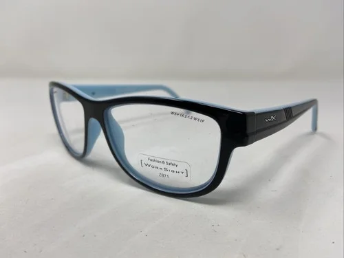 Work Sight MARKER 1602Z 55-15-140 Black/Cyan Full Rim Eyeglasses Frame Y881 2