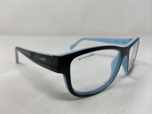 Work Sight MARKER 1602Z 55-15-140 Black/Cyan Full Rim Eyeglasses Frame Y881 3