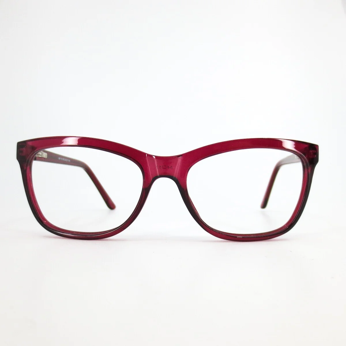 WP 7101 RD Red Square Full Rim Eyeglasses Frames 54-17-140