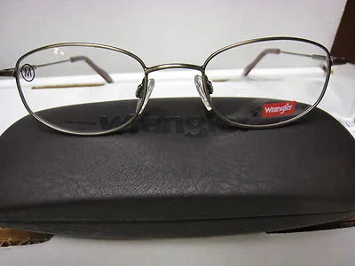 WRANGLER EYEGLASS FRAMES Style JUSTIN TAN 50-20-140 With GENERIC Case