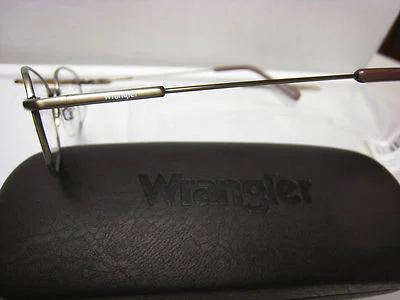 WRANGLER EYEGLASS FRAMES Style JUSTIN TAN 50-20-140 With GENERIC Case 2