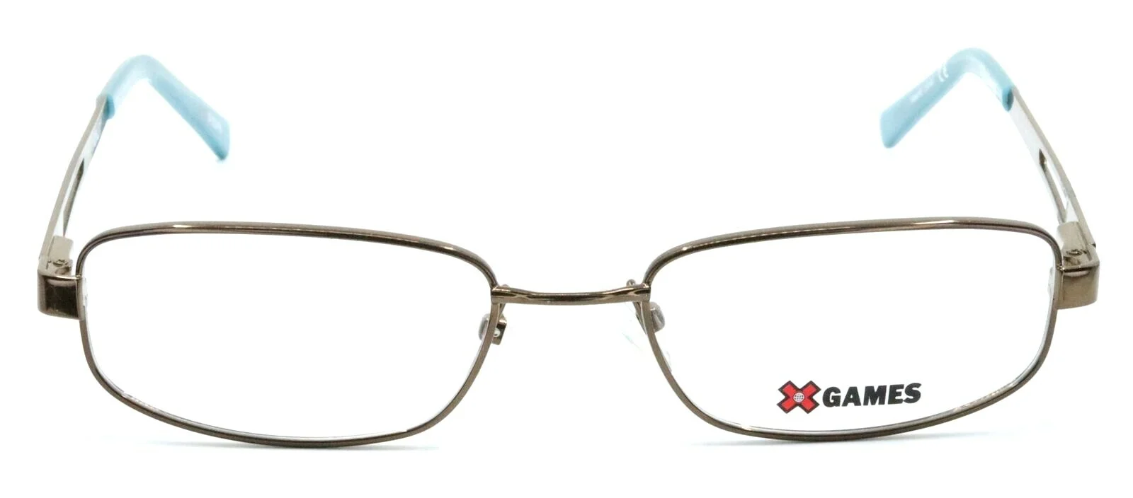 X GAMES BOARD 210 Brown Rectangular Kids Full Rim Eyeglasses Frames 48-17-135 2