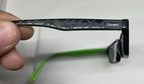 X Games Halfpipe Eyeglasses Black Neon Green 47/15/130 Rectangular Boys Frames 4