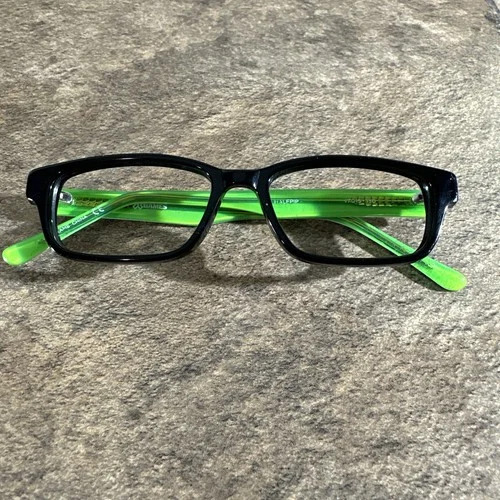X Games Halfpipe Kid’s Eyeglasses Frames Black Neon Green 47-15-130 With Case 2