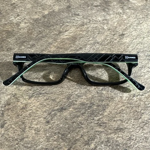 X Games Halfpipe Kid’s Eyeglasses Frames Black Neon Green 47-15-130 With Case 3