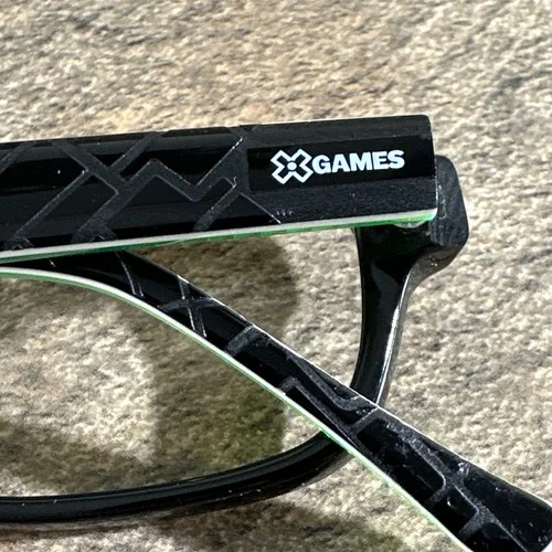 X Games Halfpipe Kid’s Eyeglasses Frames Black Neon Green 47-15-130 With Case 4