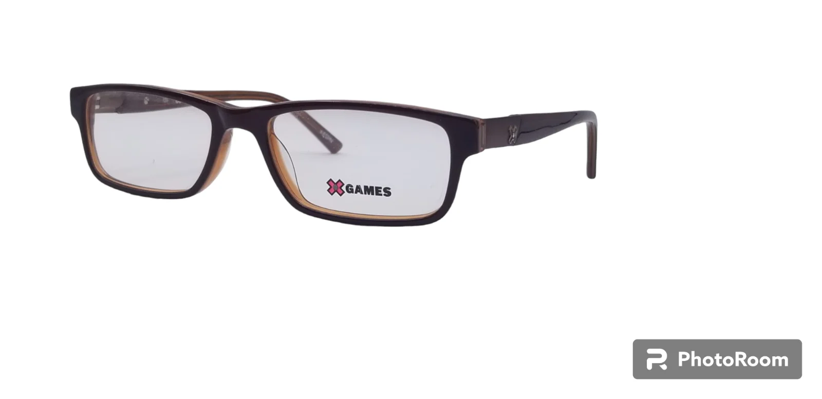 X-GAMES Real Street 210 Eyeglasses Frames Plastic Brown 49-16-135 Full Frame 3