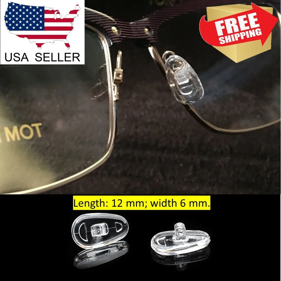x1 one Pair Replacement Silicone Nose Pads for Tom Ford Eyeglasses (Tear Drop)