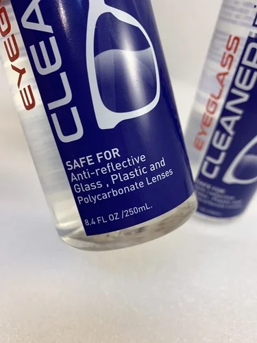 x2 Luxury eyeglass cleaner spray 8.4 floz safe for anti-reflective glass plastic 2