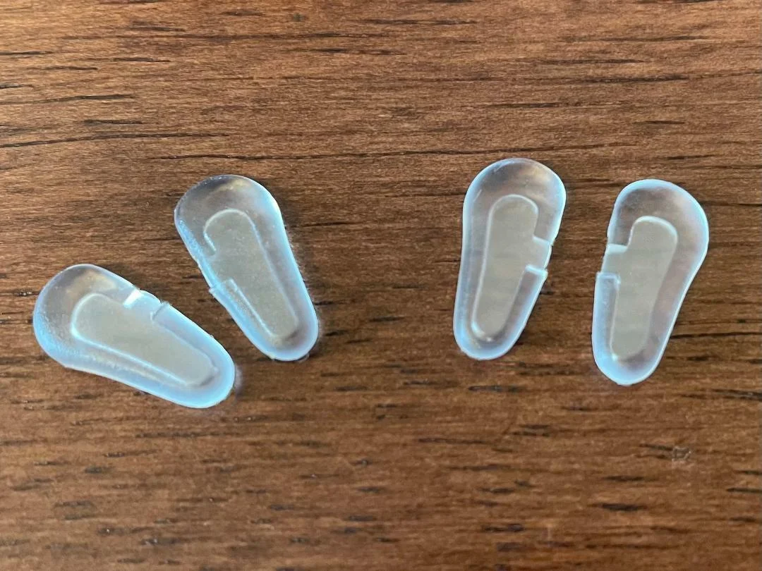 x2 Pairs Nose Pads for Smith Optics Eyeglasses Silicone Push-In