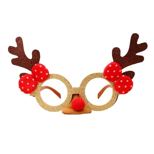 Xmas Eyeglasses Frame Funny Festival Xmas Tree Pattern 2022 Christmas Eyeglasses 3
