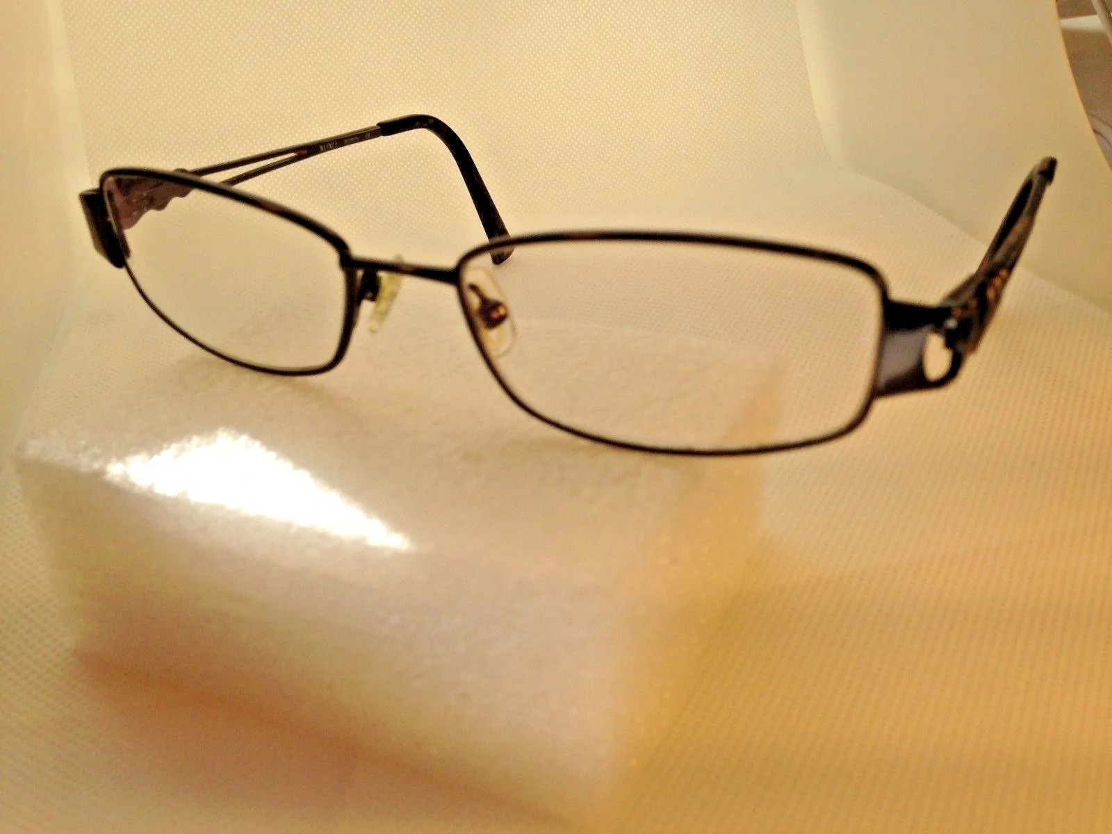 XOXO Butterfly Eyeglasses Frame Gunmetal Flex 51-17-135 Used