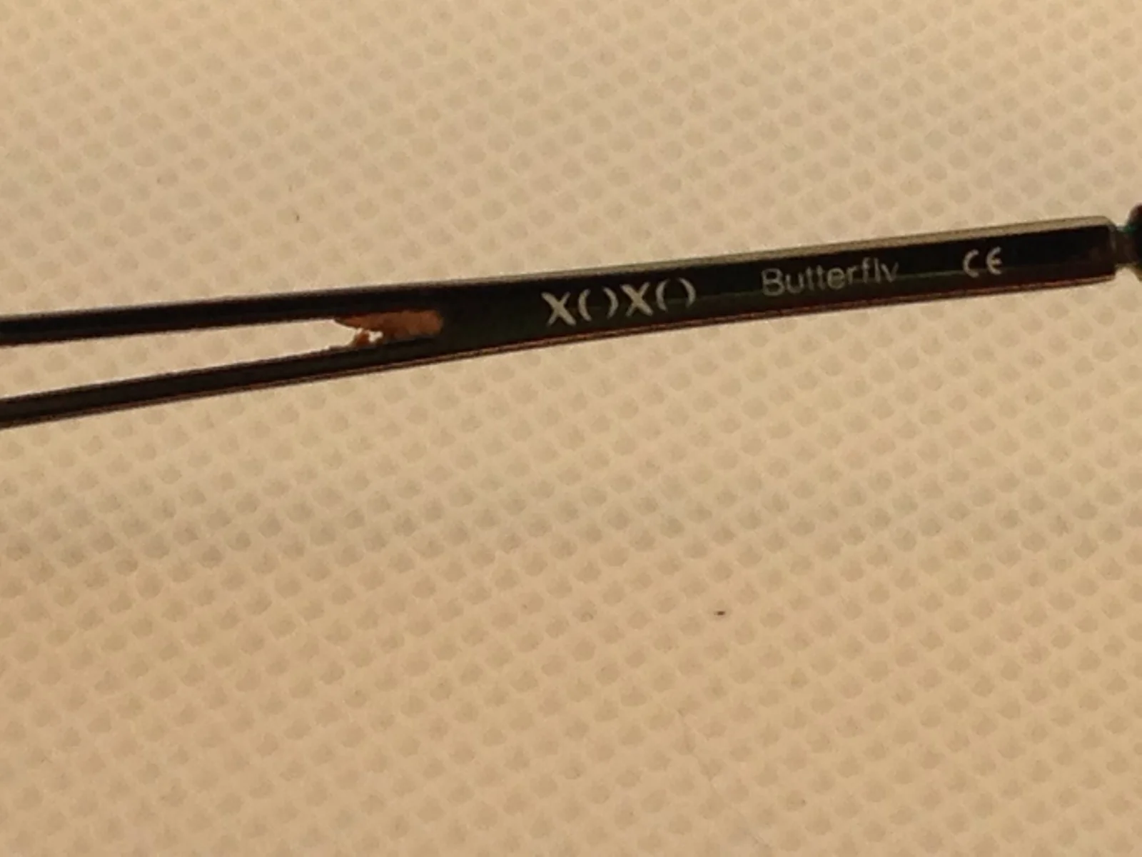 XOXO Butterfly Eyeglasses Frame Gunmetal Flex 51-17-135 Used 4