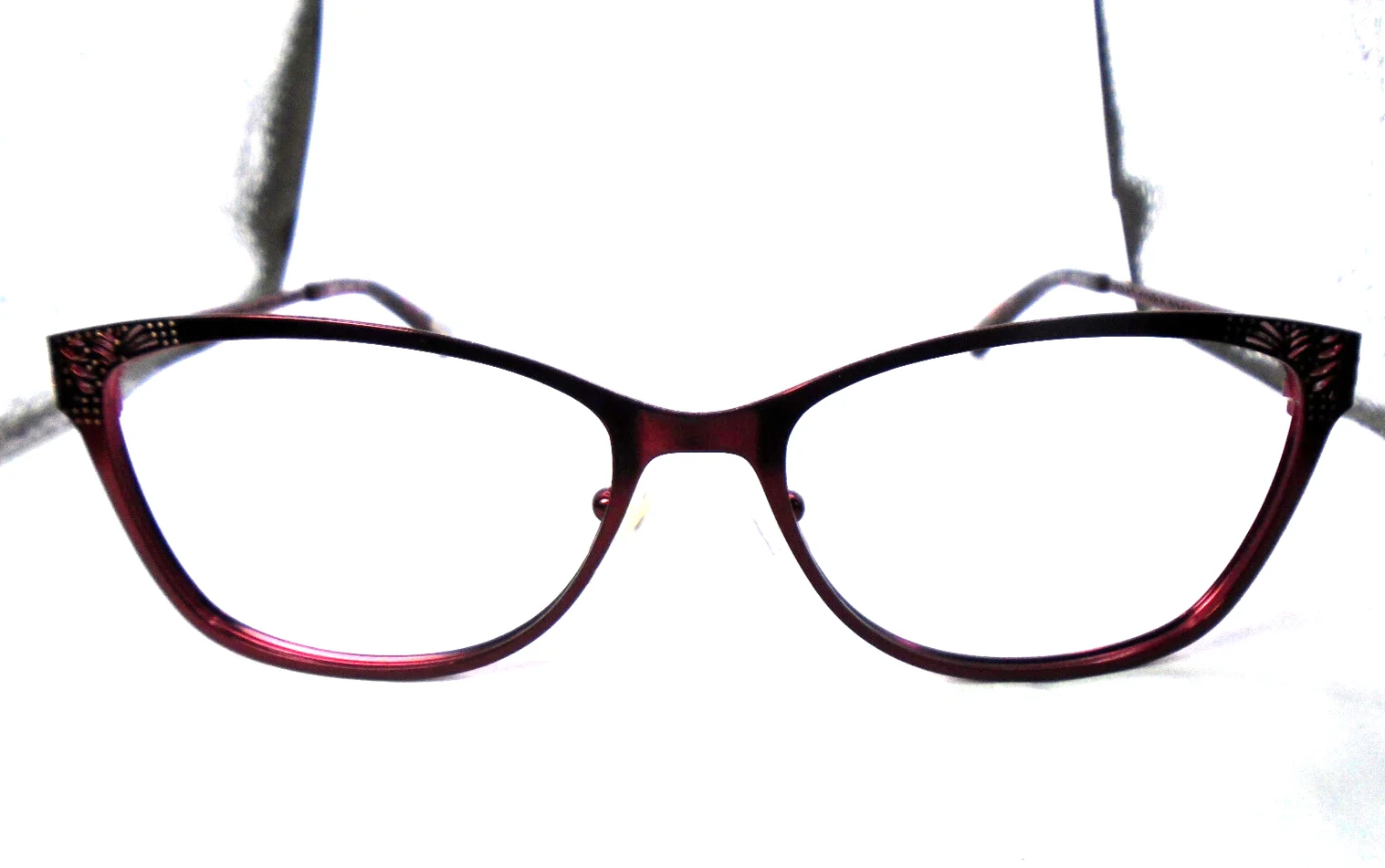 XOXO Casper Red 52-16-135 Womens Metal Cateye Eyeglasses Frames 2