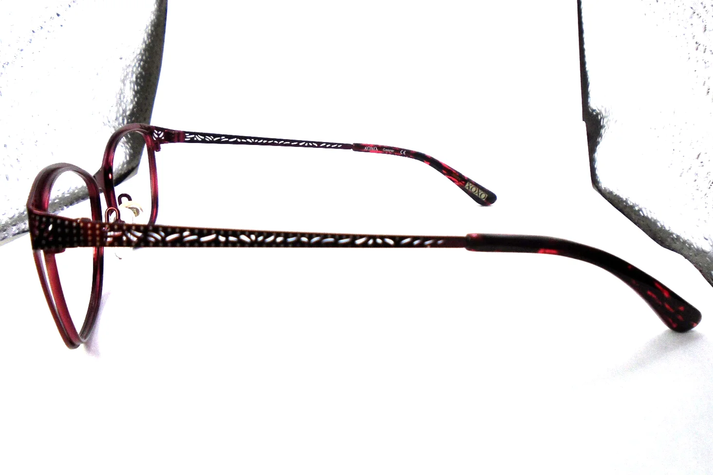 XOXO Casper Red 52-16-135 Womens Metal Cateye Eyeglasses Frames 4