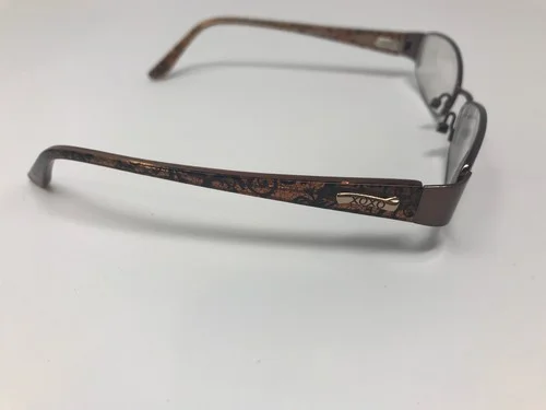 XOXO Eyeglass WINK frames Brown 52-17-135 Havana Missing Nose Pads ET35 2