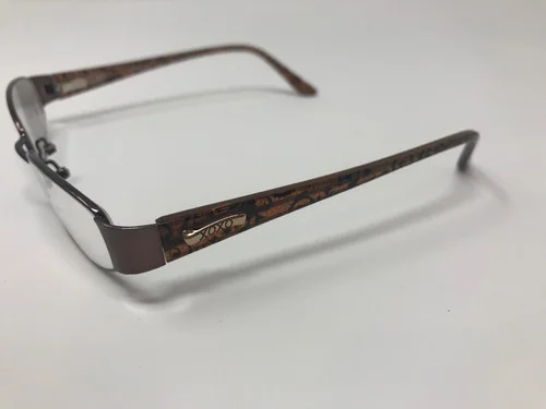 XOXO Eyeglass WINK frames Brown 52-17-135 Havana Missing Nose Pads ET35 4