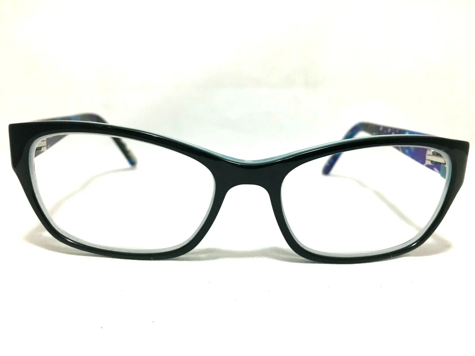XOXO Fave Eyeglasses Frame Black Blue 52-16-135 Used 3