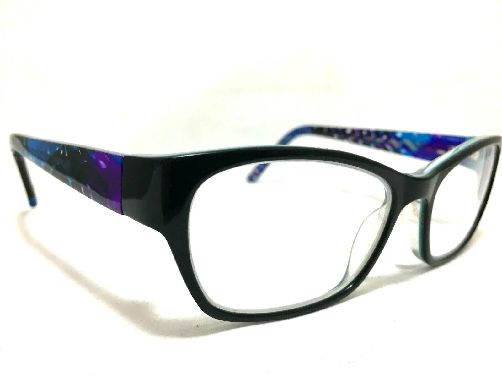 XOXO Fave Eyeglasses Frame Black Blue 52-16-135 Used 4