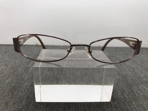 XOXO Wink Eyeglasses 52-17-135 Gold Black Pattern Frames ED87