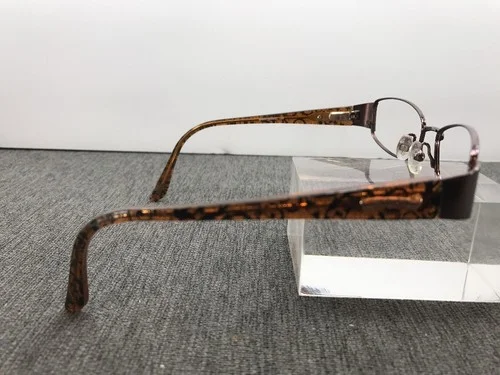 XOXO Wink Eyeglasses 52-17-135 Gold Black Pattern Frames ED87 4