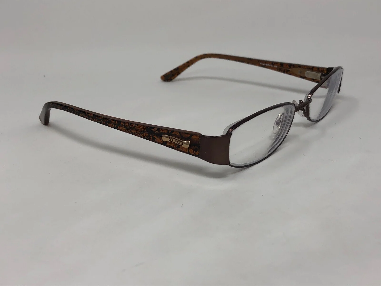 XOXO “WINK” Eyeglasses Frame 52-17-135 Brown Polish/Crystal 3