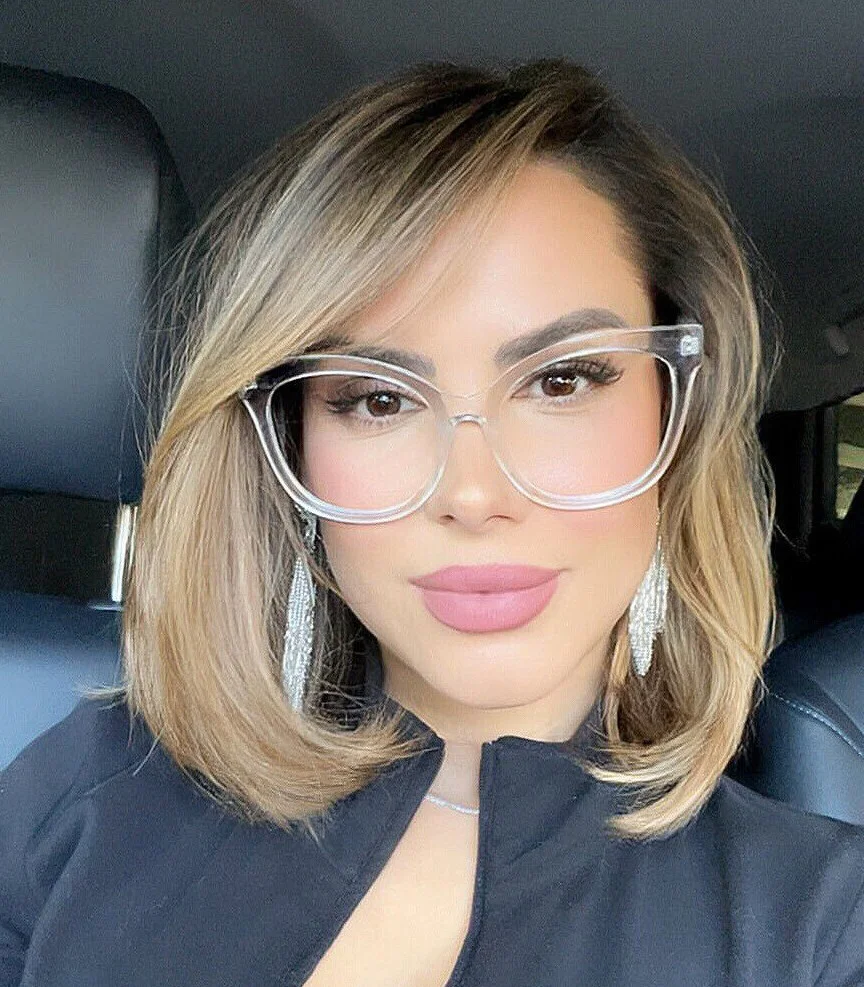 XXL OVERSIZED Cat Eye MISS GORGEOUS Clear Eyeglasses Glasses COMPUTER LENS 4