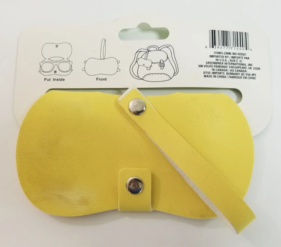 Yellow Bright Eyed Chick Eyewear Sun Glasses Case for Kids Flexible Hang Tag 2
