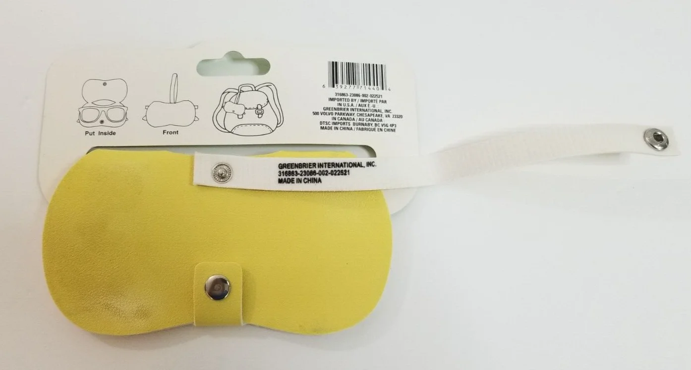 Yellow Bright Eyed Chick Eyewear Sun Glasses Case for Kids Flexible Hang Tag 3