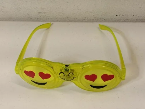 Yellow Novelty Emoji Light Up Eyeglasses Frames 2