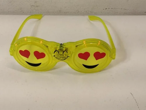 Yellow Novelty Emoji Light Up Eyeglasses Frames 3