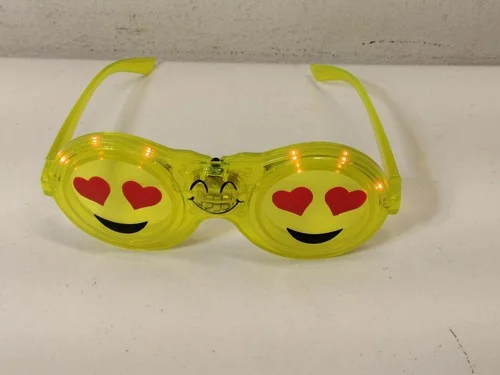 Yellow Novelty Emoji Light Up Eyeglasses Frames 4