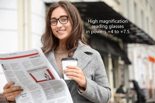 Yogo Vision Magnifying Glasses for Reading, High Magnigication One Power 4