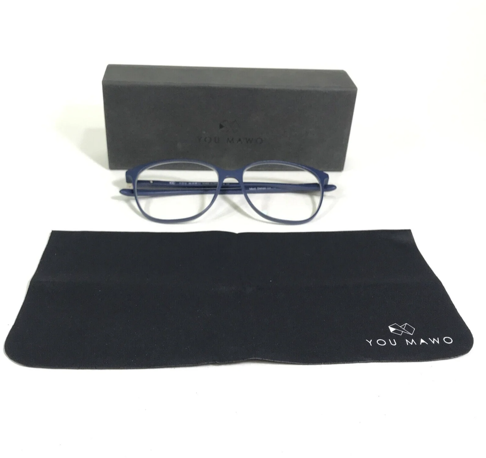 You Mawo Eyeglasses Frames Mod.Denali col.A07 Blue Round Full Rim 52-15-135 2