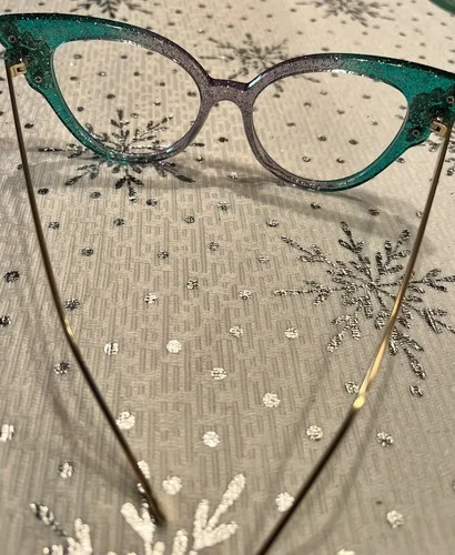 Zeelool Cat Eye glasses frames GLITTER Rhinestones OH MY! 3