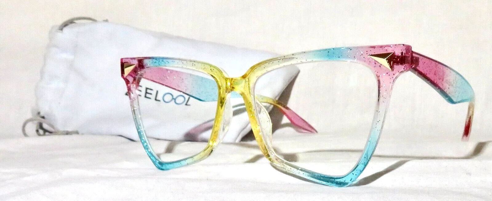 Zeelool Cicely Eyeglass frame Rainbow plastic Eyewear glasses