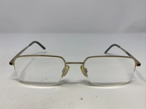 Zeiss 159036 397 51-18-135 Silver/Gold Half Rim Eyeglasses Frame &M80