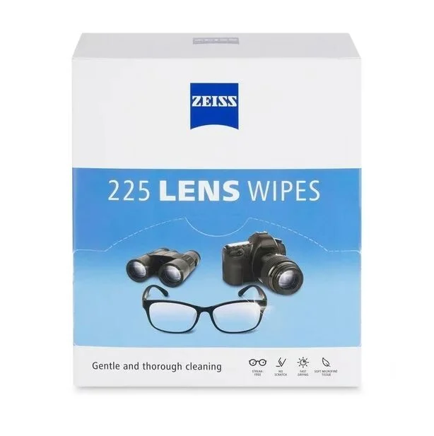 ZEISS Lens Wipes, Pre-Moistened Eye Glass Cleaner Wipes, 100 Count