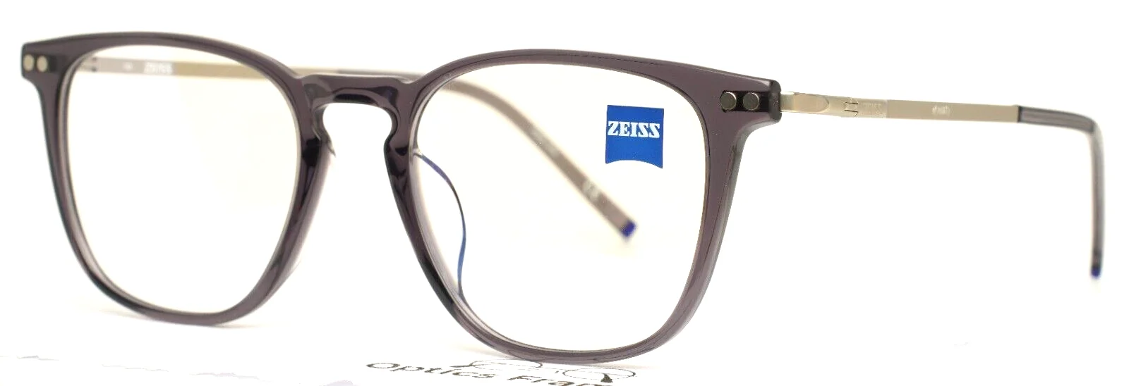 ZEISS OPTICAL ZS22701 020 Crystal Smoke Mens Square Eyeglasses 52-20-145 B:43