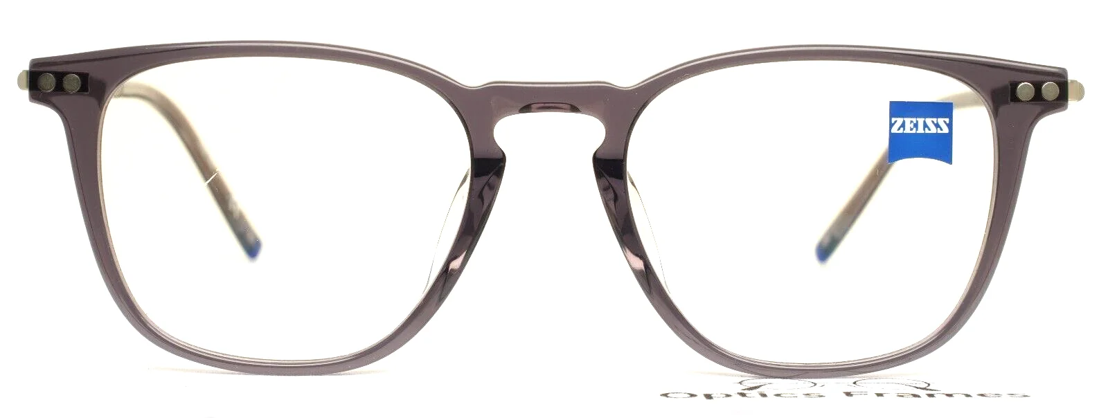 ZEISS OPTICAL ZS22701 020 Crystal Smoke Mens Square Eyeglasses 52-20-145 B:43 2