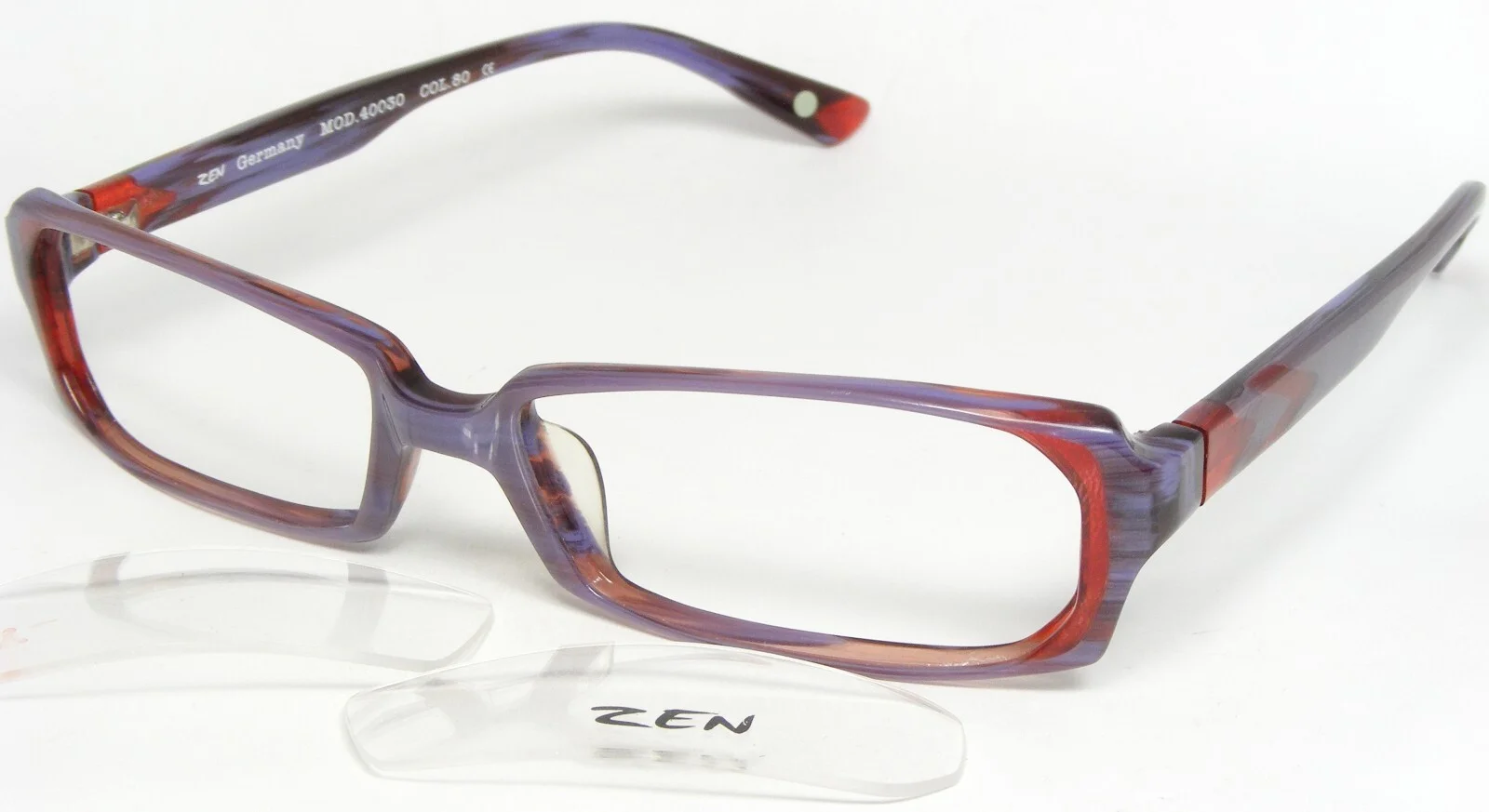 Zen 40030 80 LAVENDER / RED EYEGLASSES GLASSES FRAME 52-15-130mm Germany (NOTES)