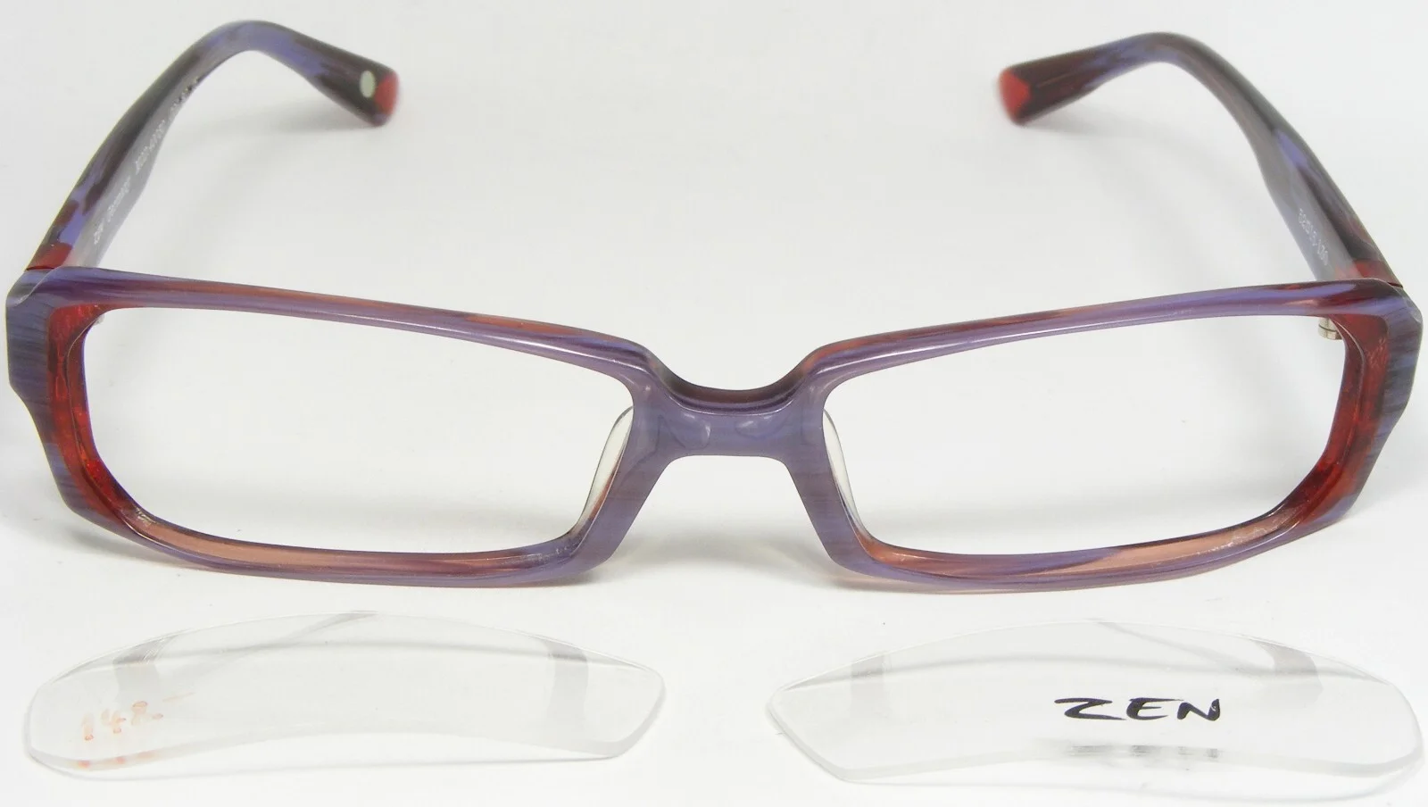 Zen 40030 80 LAVENDER / RED EYEGLASSES GLASSES FRAME 52-15-130mm Germany (NOTES) 2
