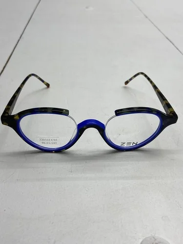 ZEN Akafy Blue Tortoise Eyewear Glasses Partial Frames Clear Lens 220332 C01 2