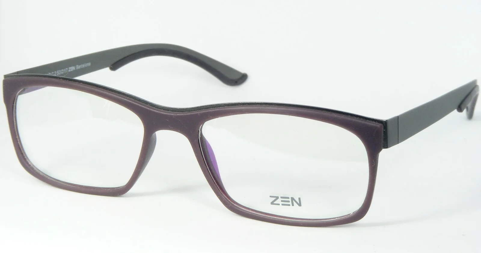Zen BARCELONA 317 2 MAUVE /GUNMETAL EYEGLASSES GLASSES FRAME 53-17-136mm Spain